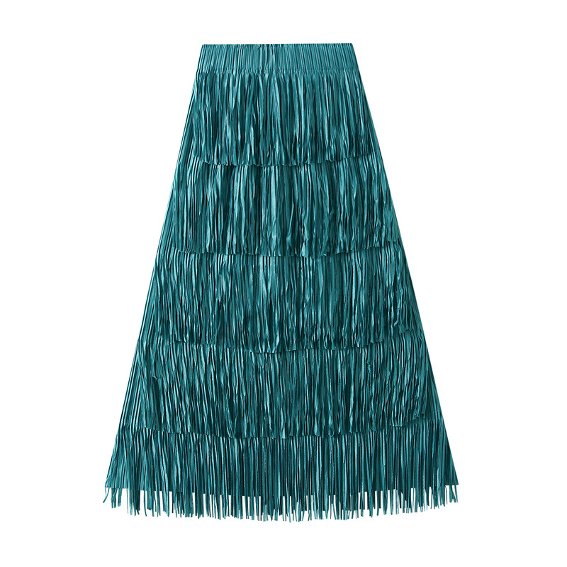 Italy Fashion Street - Fashionable tassel skirt, female street, niche