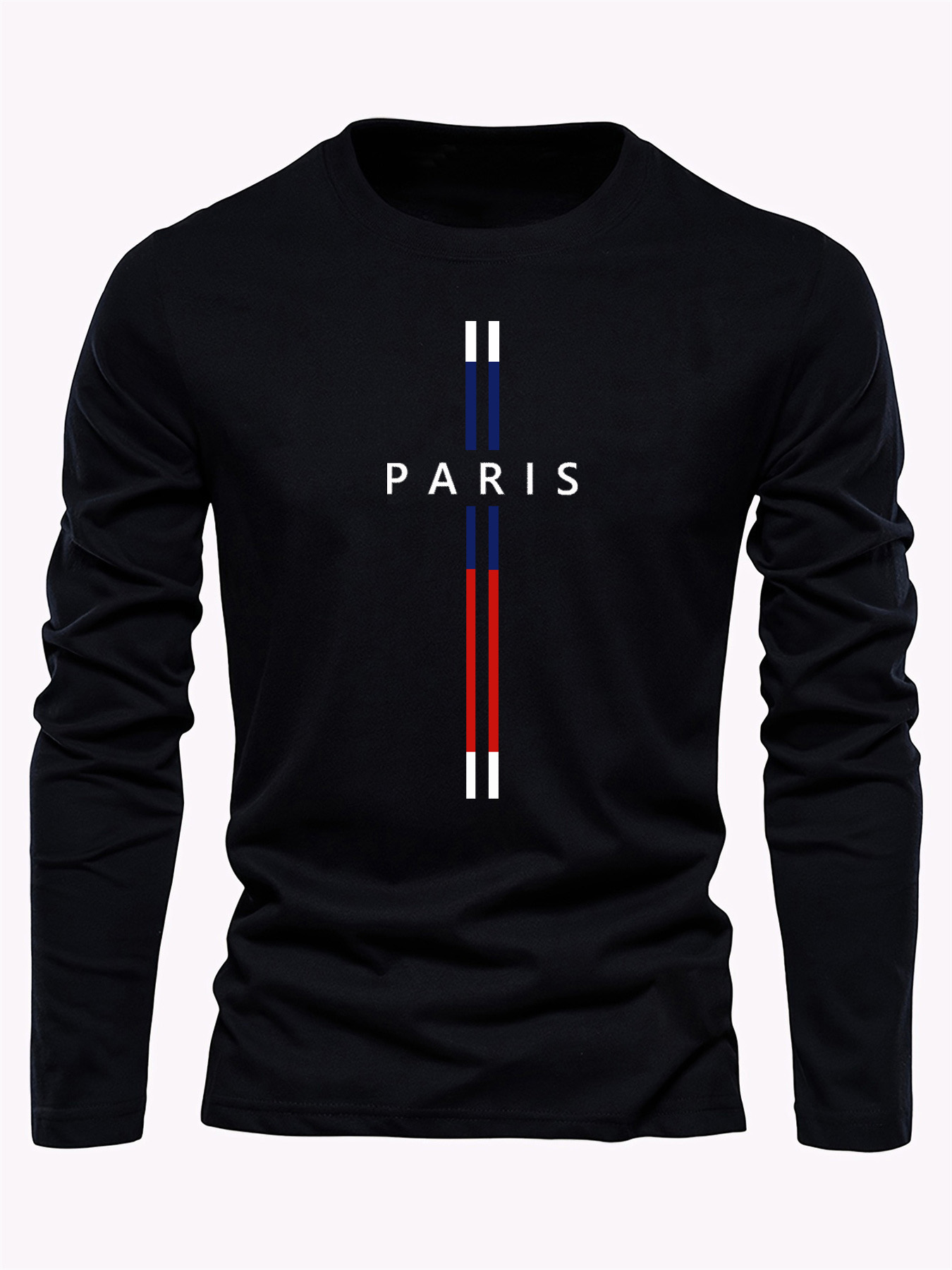 Street Fashion In Paris - Paris Letter graphic print men's 100%