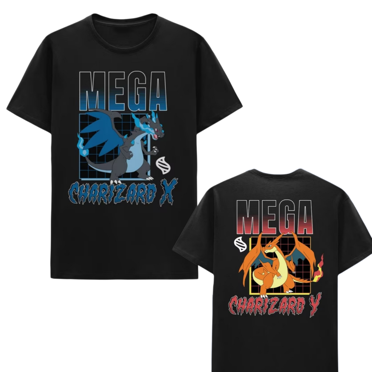 Street Fashion Japan - Anime Pokémon MEGA Charizard Printed Cotton