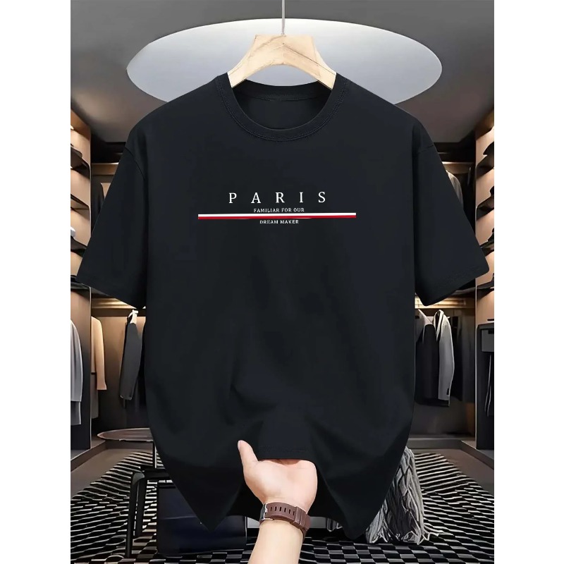 Street Fashion In Paris - Men's 100% pure cotton summer casual