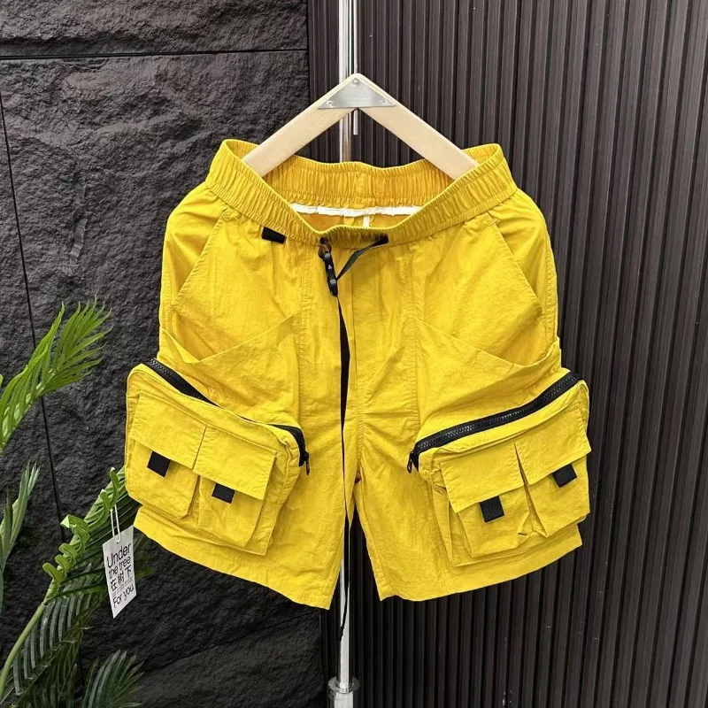 Cargo Pant Wide - Solid Mens Cargo Shorts Loose with