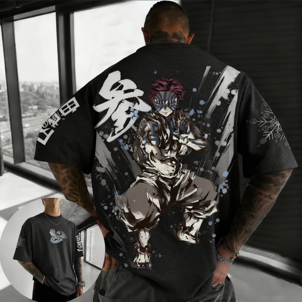 Street Fashion Japan - Summer Plus Size Demon Slayer Anime