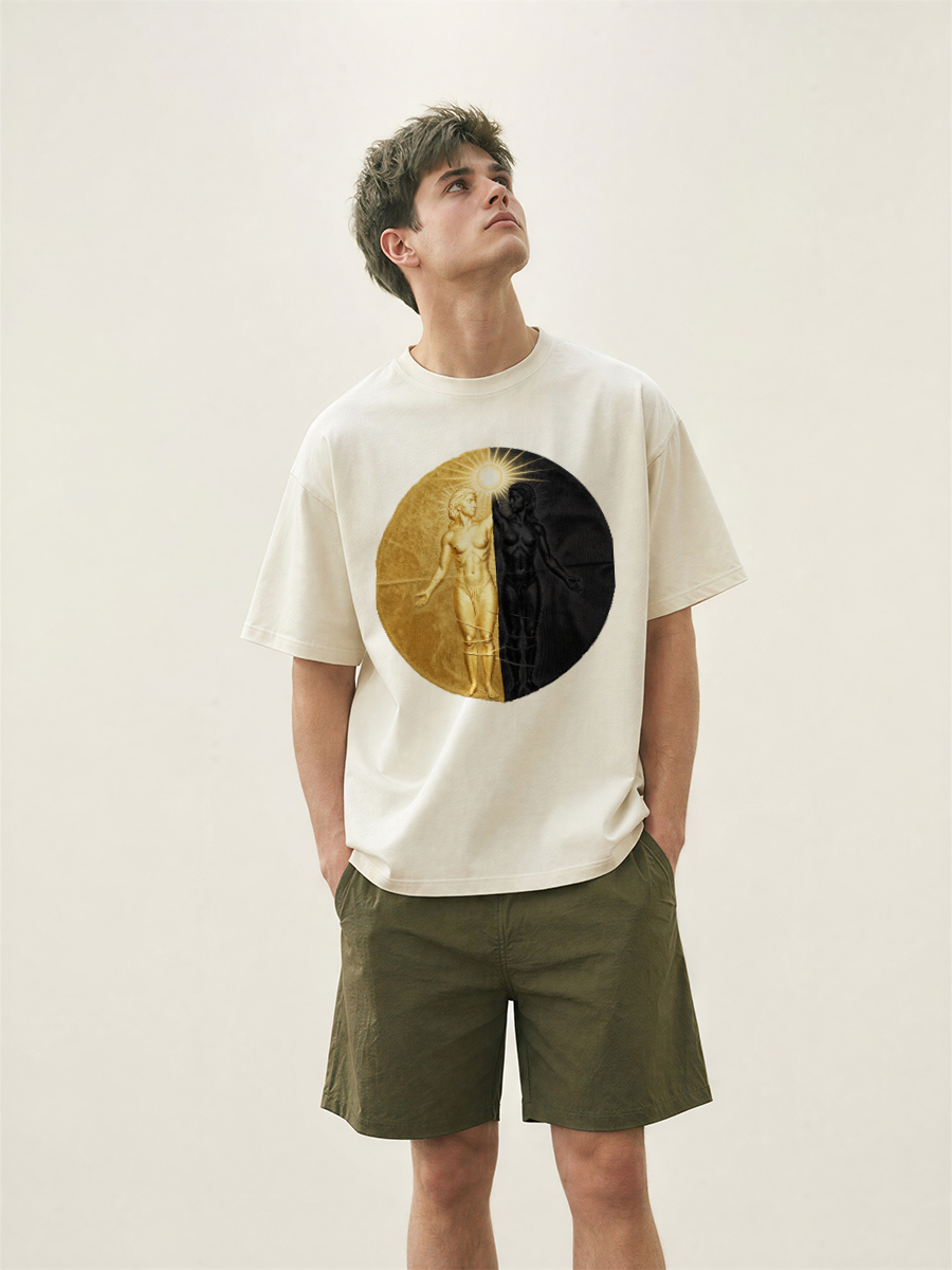 Street Fashion Asian - T Shirts Men Bamboo Plant Print