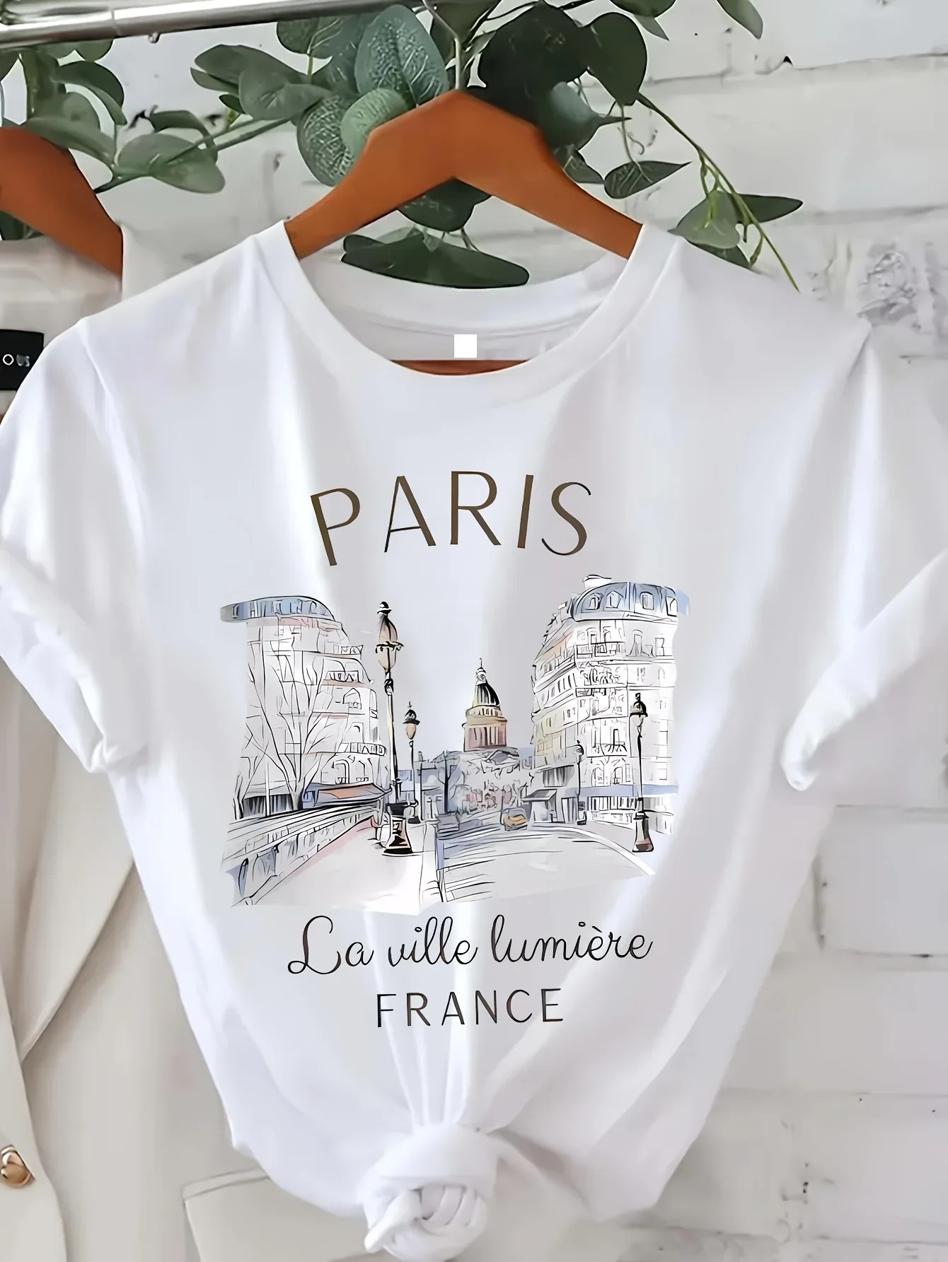 Street Fashion In Paris - Y2k T Shirt Paris Women Print