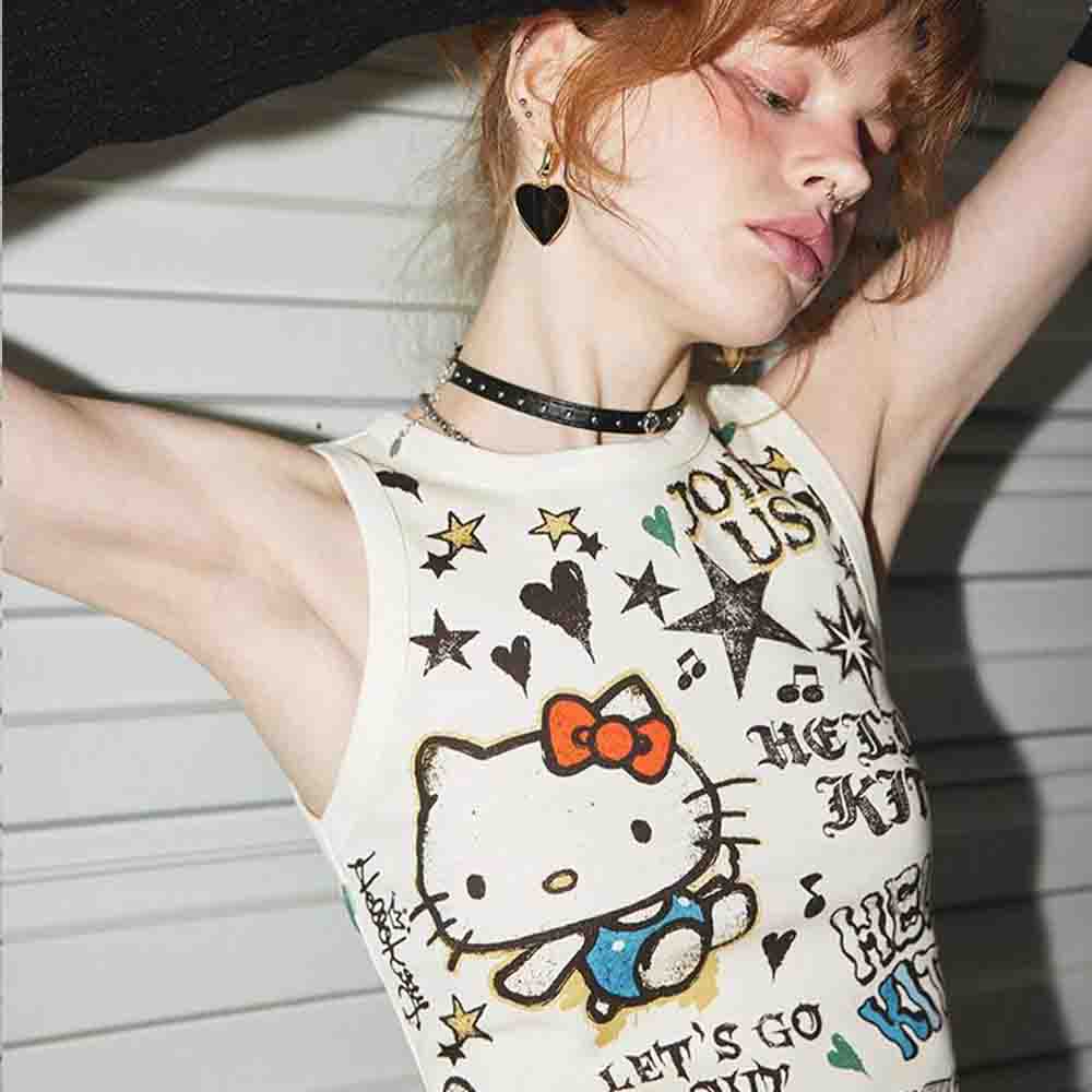 Street Fashion Anime - Sanrio Hello Kitties Women's Cute Lace