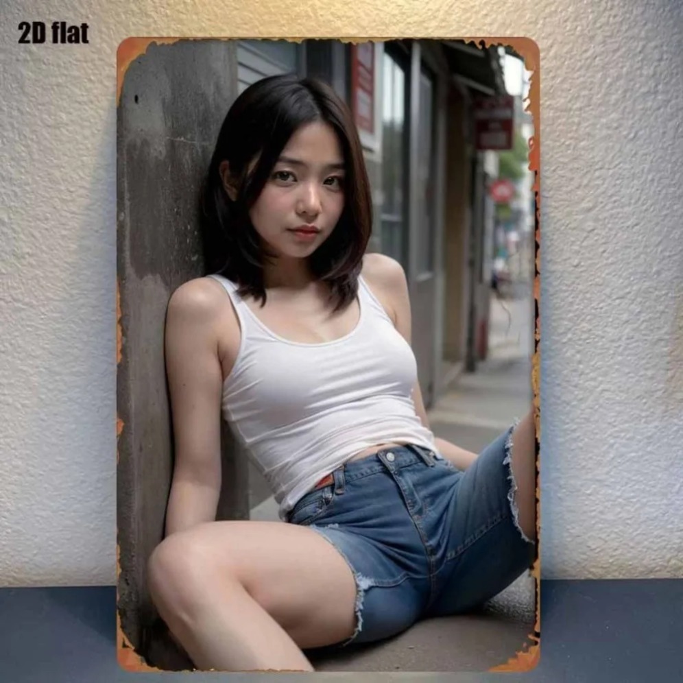 Street Fashion Asian - New Trendy HD Metal Wall Art