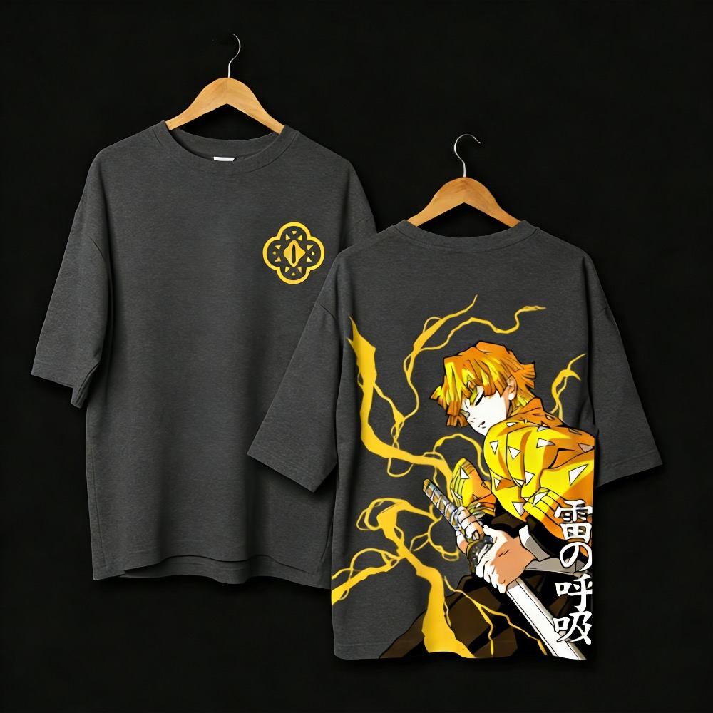 Street Fashion Japan - Plus Size Demon Slayer Anime Printed