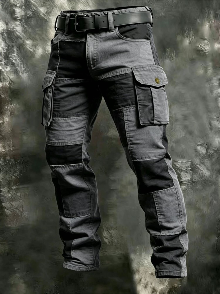 Cotton Men Cargo Pants Khaki C - đánh giá và giá Cargo Pant Wide