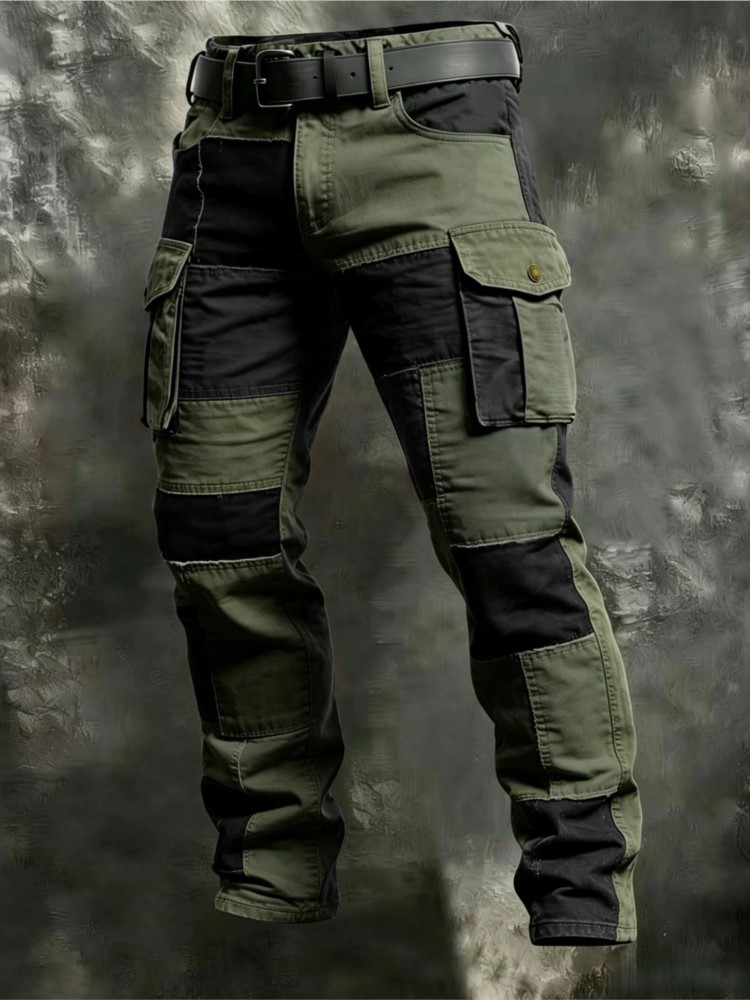 Cotton Men Cargo Pants Khaki C - đánh giá và giá Cargo Pant Wide