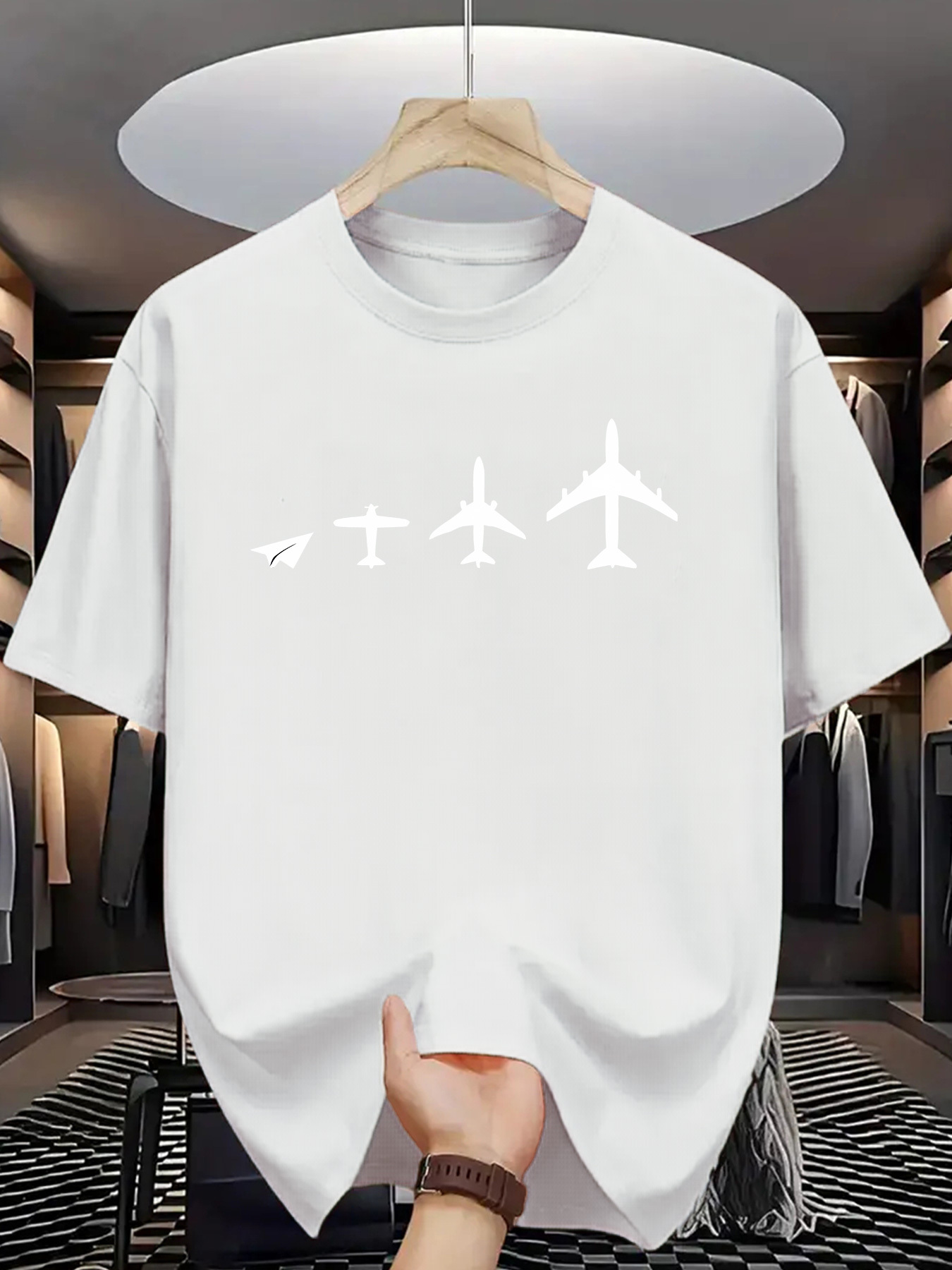 Plane Evolution Print Men Shor - đánh giá và giá Street Fashion Evolution