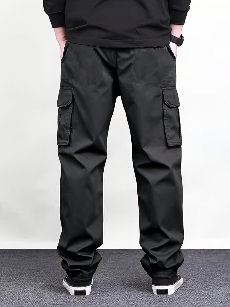 Men Black Multi Pocket Cargo P - đánh giá và giá Cargo Pant Wide