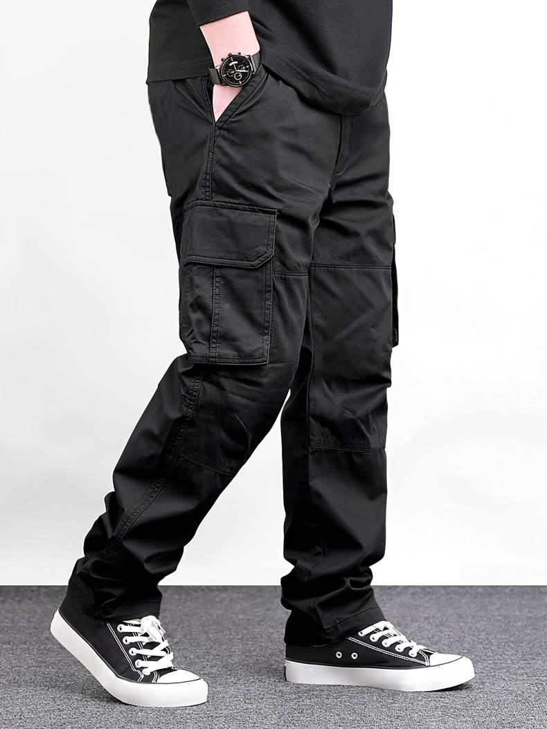 Men Black Multi Pocket Cargo P - đánh giá và giá Cargo Pant Wide