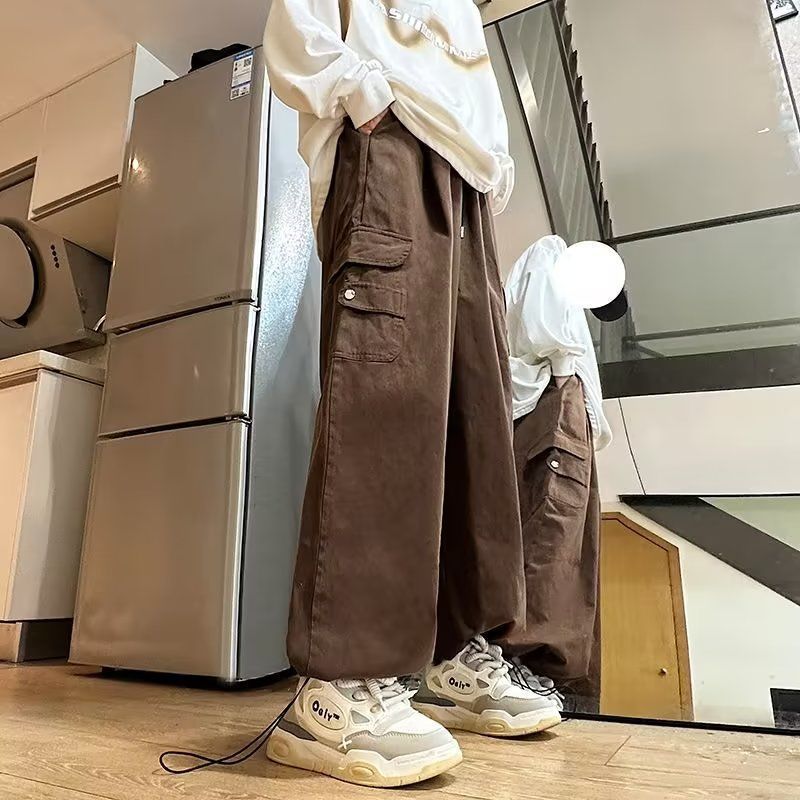 New Spring Summer Men's Retro  - đánh giá và giá Cargo Pant Wide