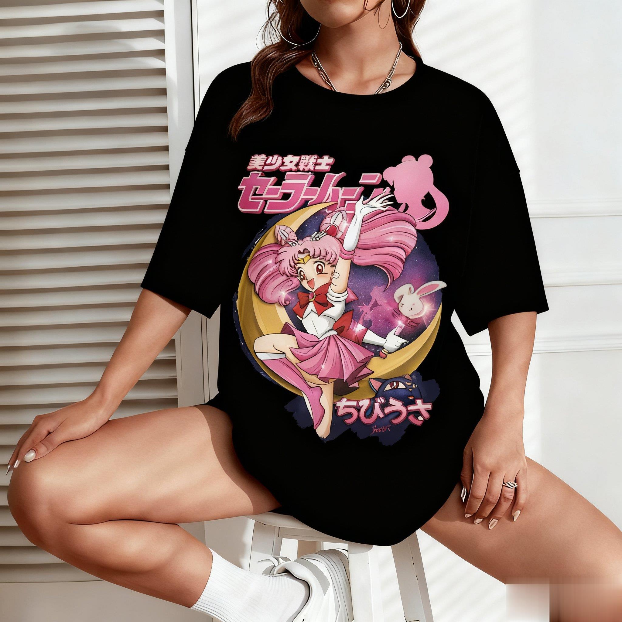 Sailor Moon Anime Print Men Wo - đánh giá và giá Street Fashion Japan