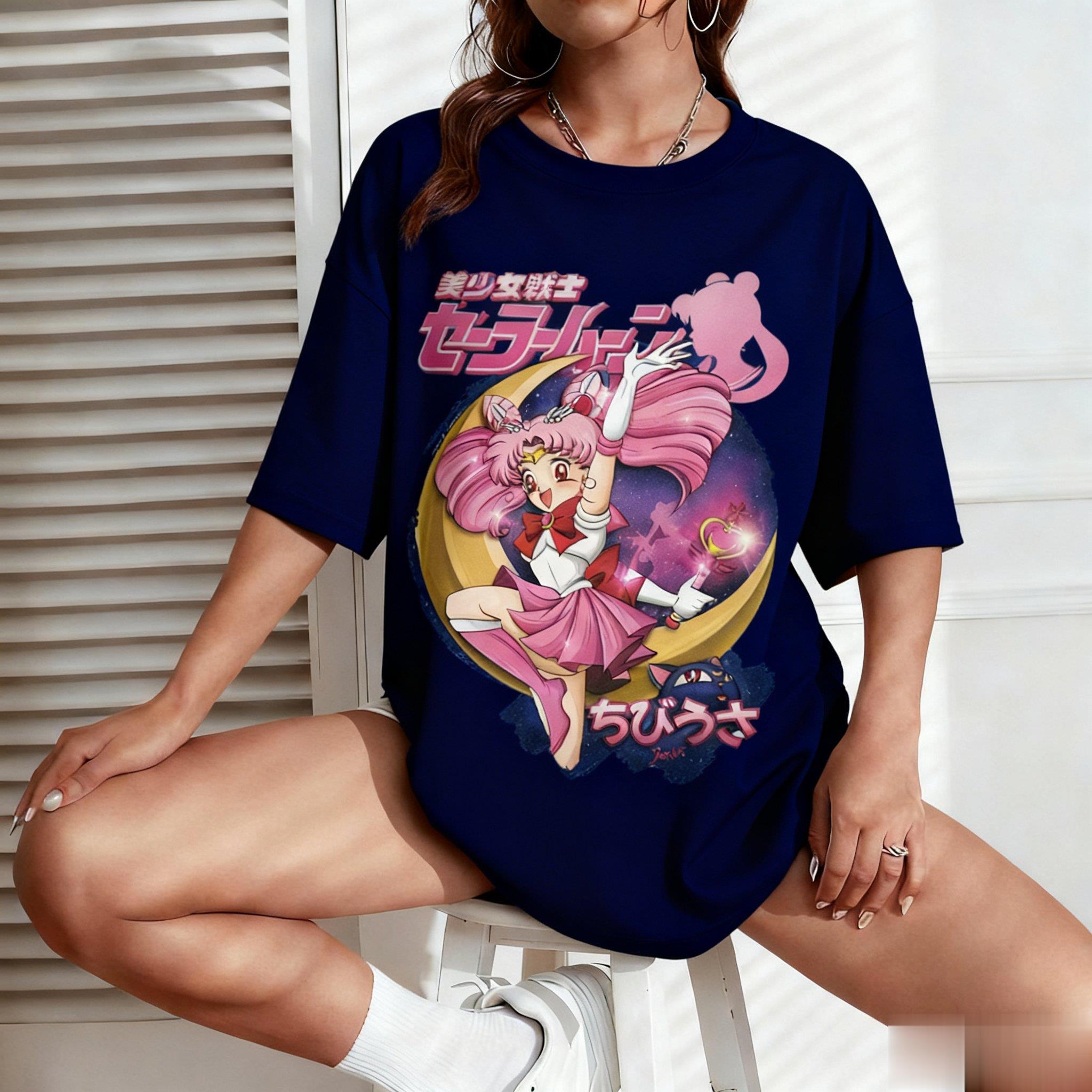 Sailor Moon Anime Print Men Wo - đánh giá và giá Street Fashion Japan