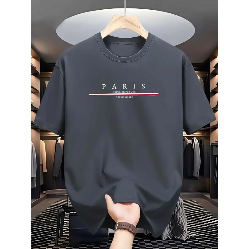 Men's 100% pure cotton summer  - đánh giá và giá Street Fashion In Paris