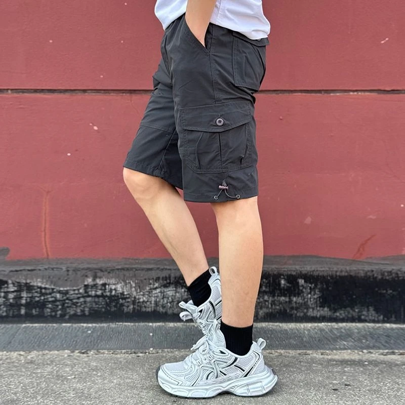 Mens Cargo Shorts Loose Solid  - đánh giá và giá Cargo Pant Wide