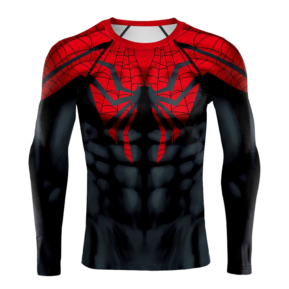 Spider Print T-Shirt Men Compr - đánh giá và giá Street Fashion Mood