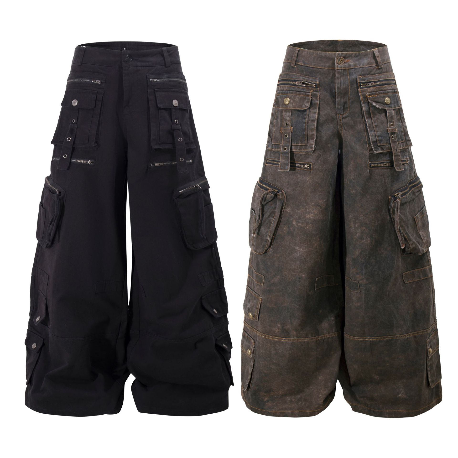 Grunge Techwear Wide Leg Cargo - đánh giá và giá Cargo Pant Wide