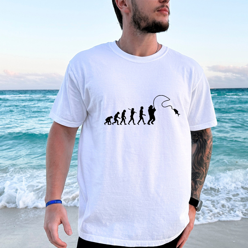 Fishing Evolution Printed T-Sh - đánh giá và giá Street Fashion Evolution