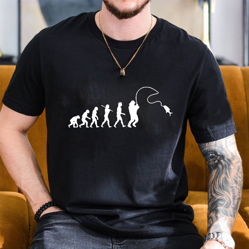 Fishing Evolution Printed T-Sh - đánh giá và giá Street Fashion Evolution